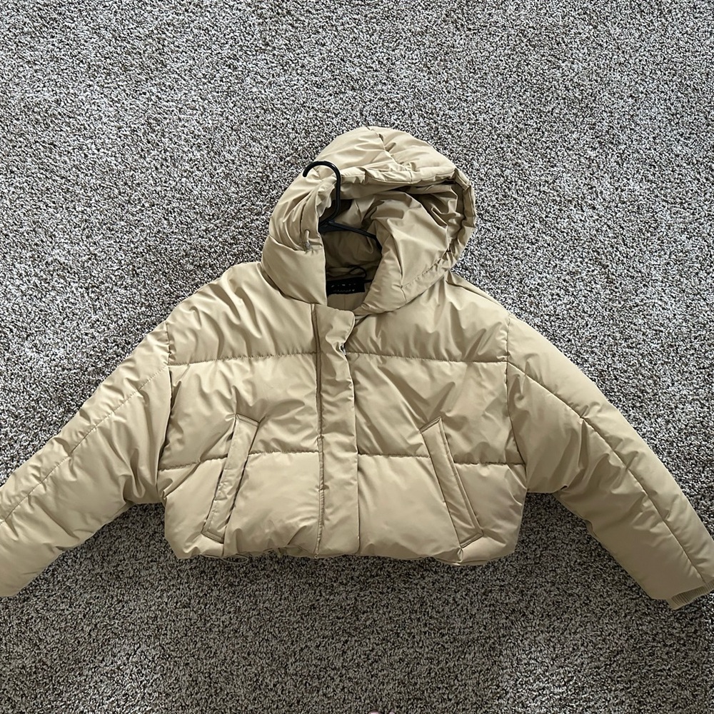 Zara Tan Bomber Jacket